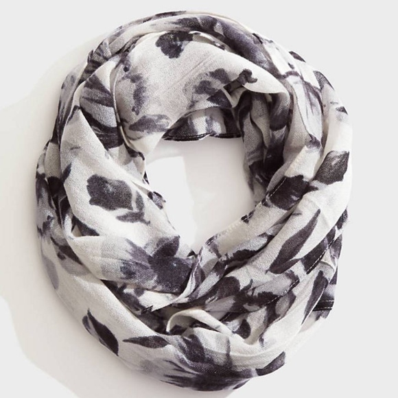 J. Jill Gorgeous Watercolor Floral Infinity Scarf - Picture 2 of 6